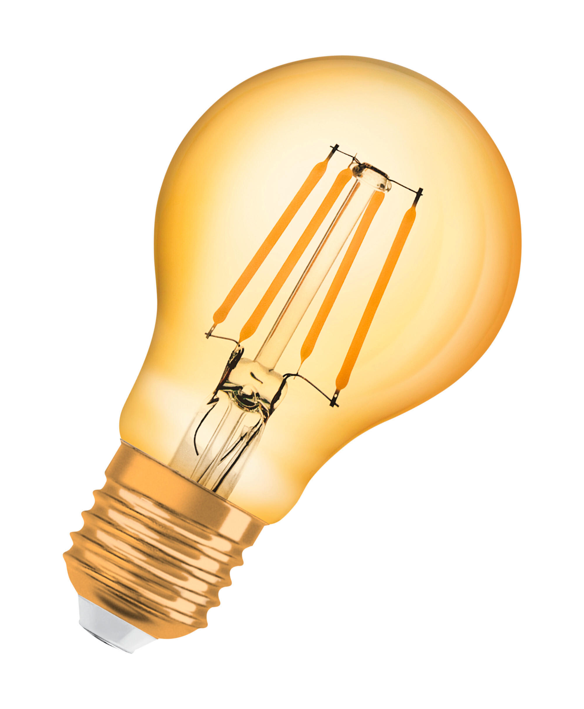 LED-LEUCHTMITTEL   E27 4 W 410 lm  - Goldfarben, Basics, Glas (6/10,5cm) - Osram