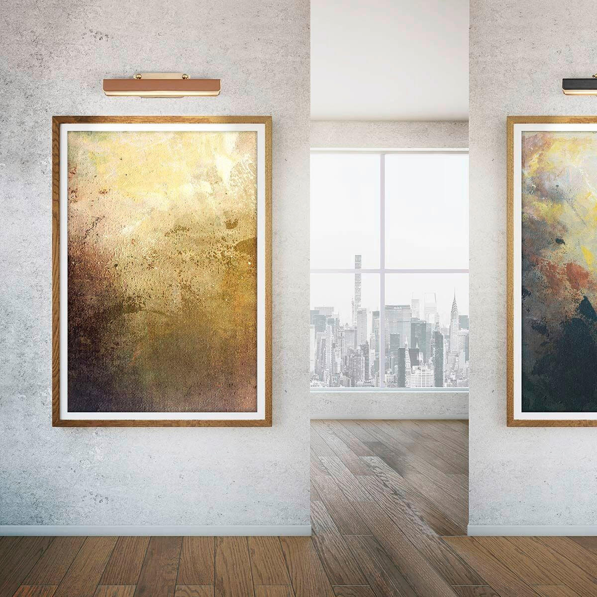 Thumbnail - Elstead Lighting Led-Wandleuchte Alora, Messing, Metall, Kunststoff, Leder, Longlife-Leder, G, 50.2x19.7 cm, Lampen & Le...