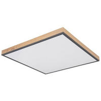LED-PANEEL 59/59/6,5 cm  - Opal/Graphitfarben, Basics, Kunststoff/Metall (59/59/6,5cm) - Globo