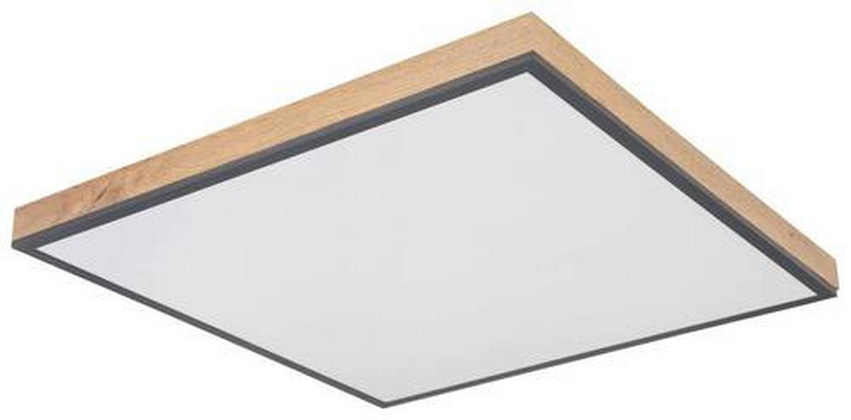 LED-PANEEL 59/59/6,5 cm  - Opal/Graphitfarben, Basics, Kunststoff/Metall (59/59/6,5cm) - Globo