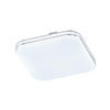 LED-DECKENLEUCHTE     - Weiss Hochglanz/Chromfarben, Konventionell, Glas (34/34cm) - Fischer & Honsel