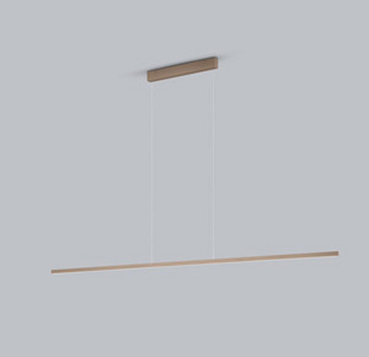 LED-HÄNGELEUCHTE LOOPY-evo 168,5/3 / 1,2/210 cm   - Cappuccino, MODERN, Metall (168,5/3 / 1,2/210cm) - Helestra