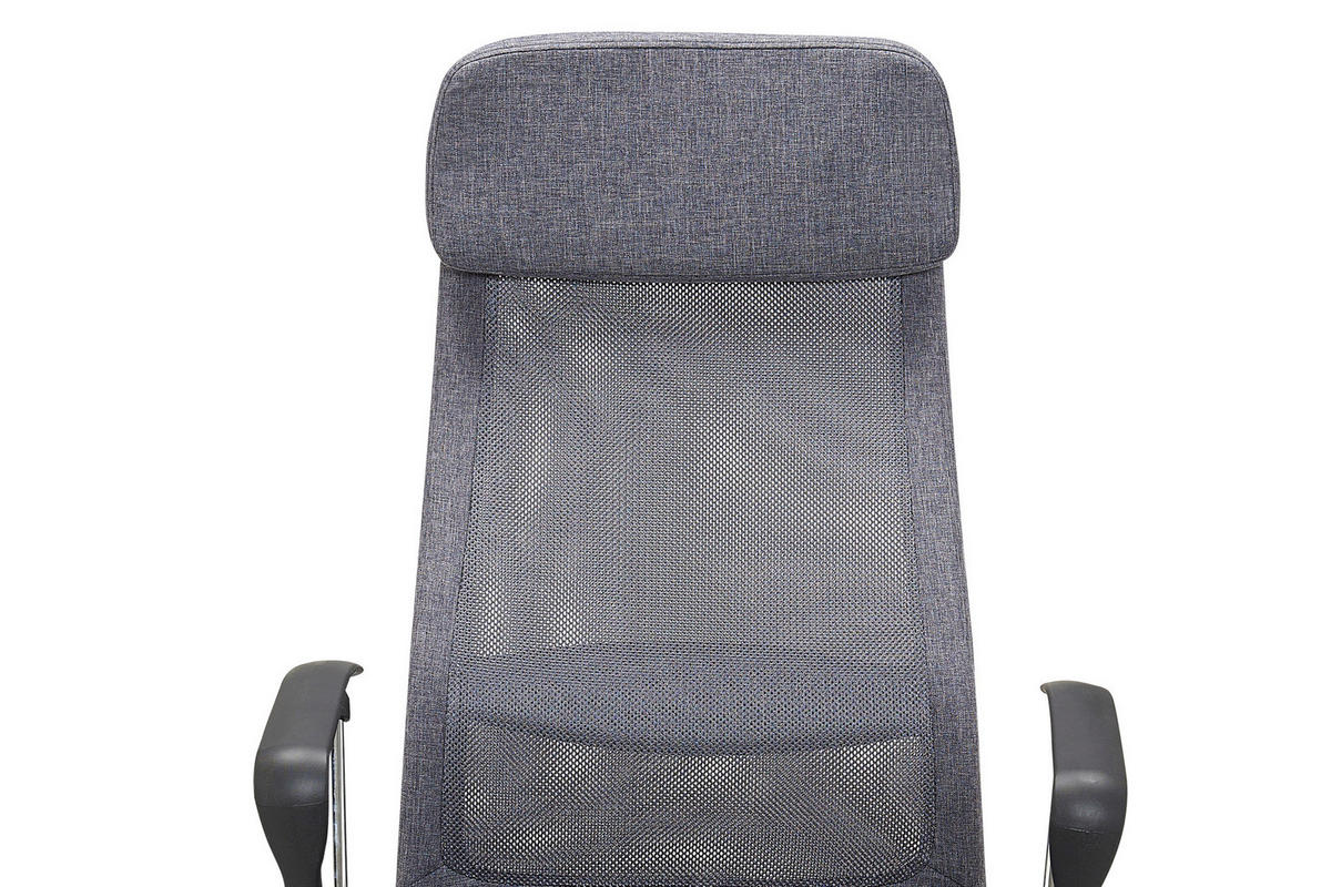 DREHSTUHL Netzbespannung Grau, Silberfarben  - Silberfarben/Schwarz, MODERN, Kunststoff/Textil (62/118/60cm) - Livetastic
