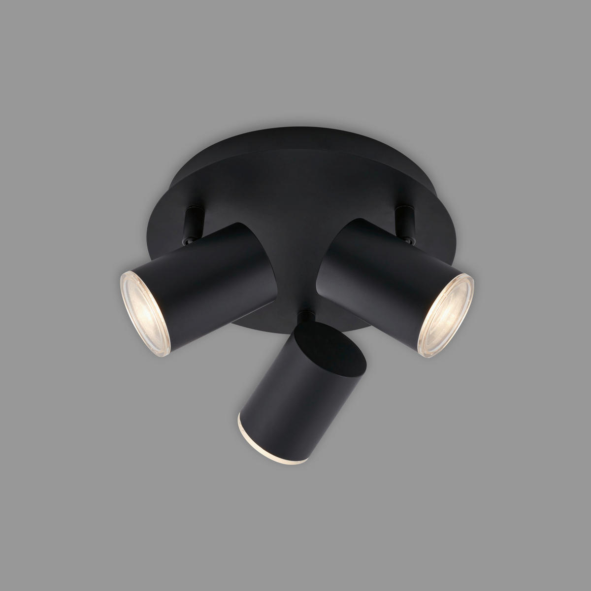 BADEZIMMER-DECKENLEUCHTE 21/11,2 cm   - Schwarz, Design, Kunststoff/Metall (21/11,2cm) - Briloner