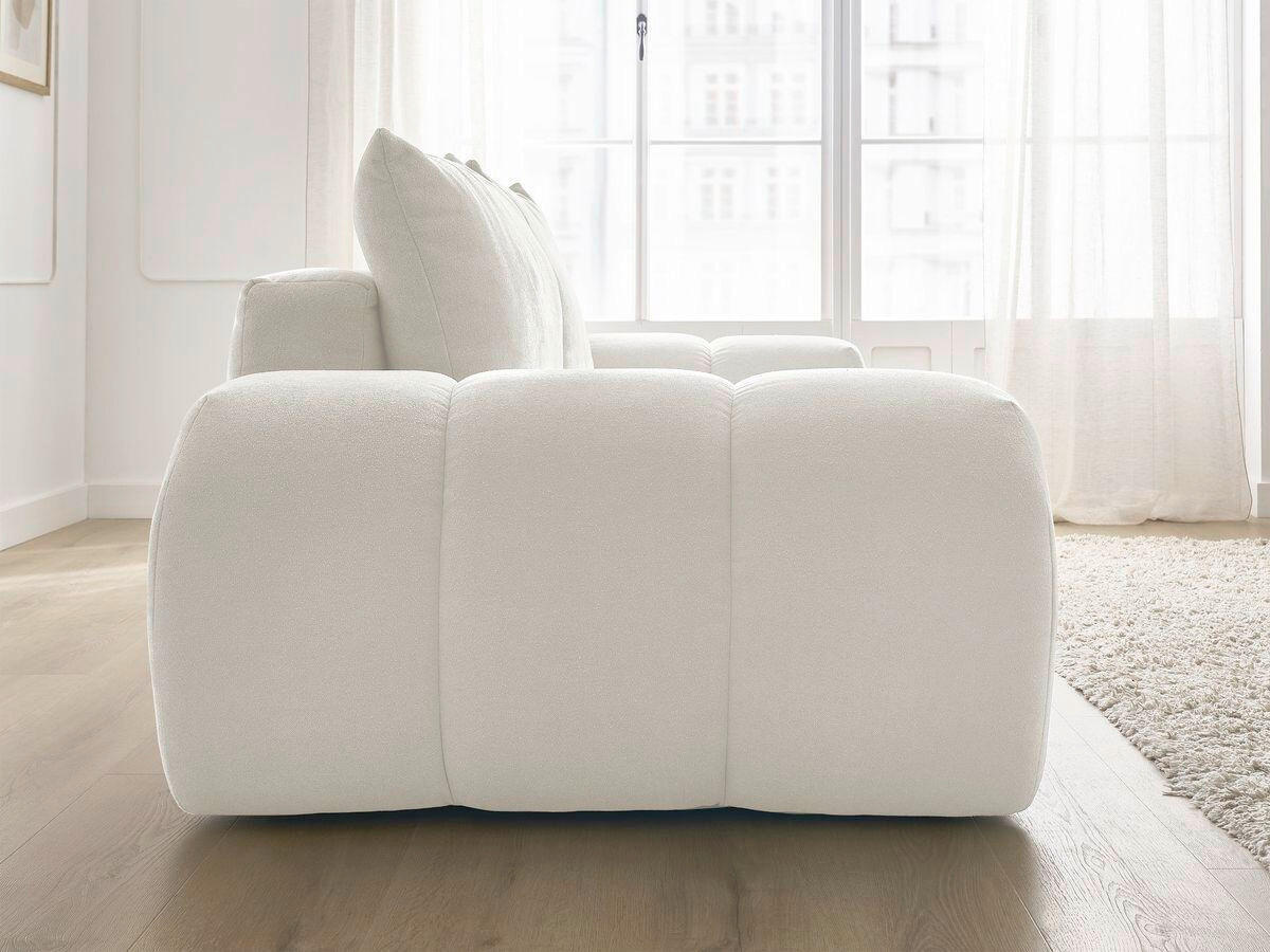 SCHLAFSOFA EVEREST  mit Rücken echt, Armteil links, Armteil rechts Struktur Weiß  - Schwarz/Weiß, MODERN, Kunststoff/Textil (278/90/115cm)