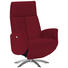 RELAXSESSEL in Textil, Leder Rot - Chromfarben/Rot, Design, Leder/Textil (71/105/75cm) - Welnova RELAXSESSEL in Textil, Leder Rot - Chromfarben/Rot, Design, Leder/Textil (71/105/75cm) - Welnova