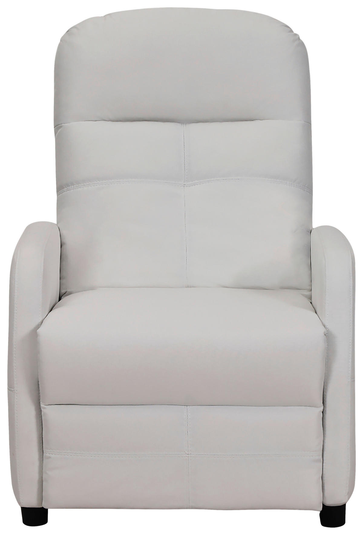 FERNSEHSESSEL in Flachgewebe Weiss  - Weiss/Schwarz, Konventionell, Textil/Metall (74/104/91cm) - MID.YOU