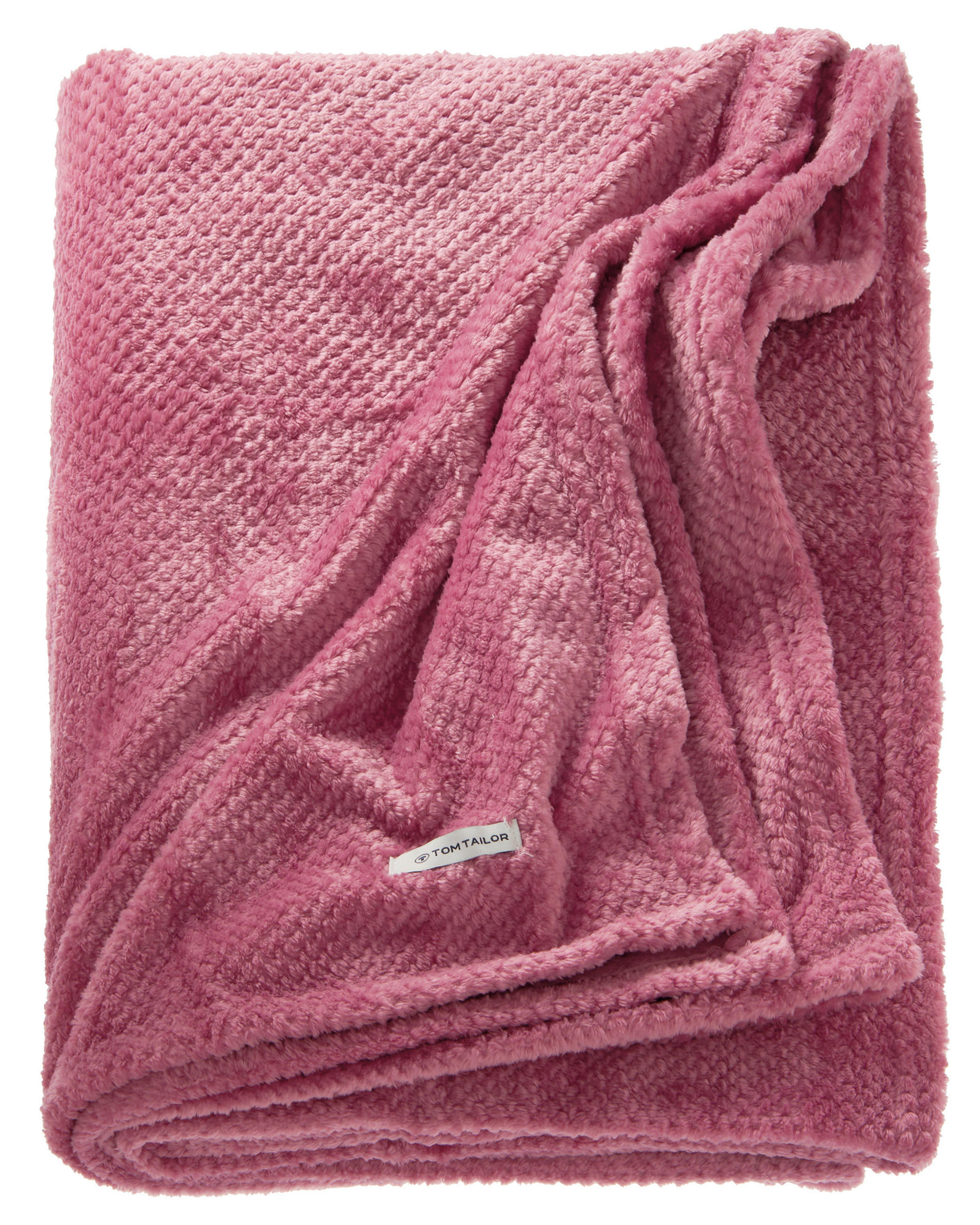 PĂTURĂ 220/240 cm  - fruct de pădure, Basics, textil (220/240cm) - Tom Tailor