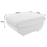 HOCKER Webstoff Currygelb  - Currygelb/Schwarz, MODERN, Kunststoff/Textil (107/75cm) - MID.YOU