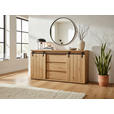 SIDEBOARD  160/86/40 cm 3 Schublade(n)  - Eichefarben/Schwarz, LIFESTYLE, Holzwerkstoff/Kunststoff (160/86/40cm) - Landscape
