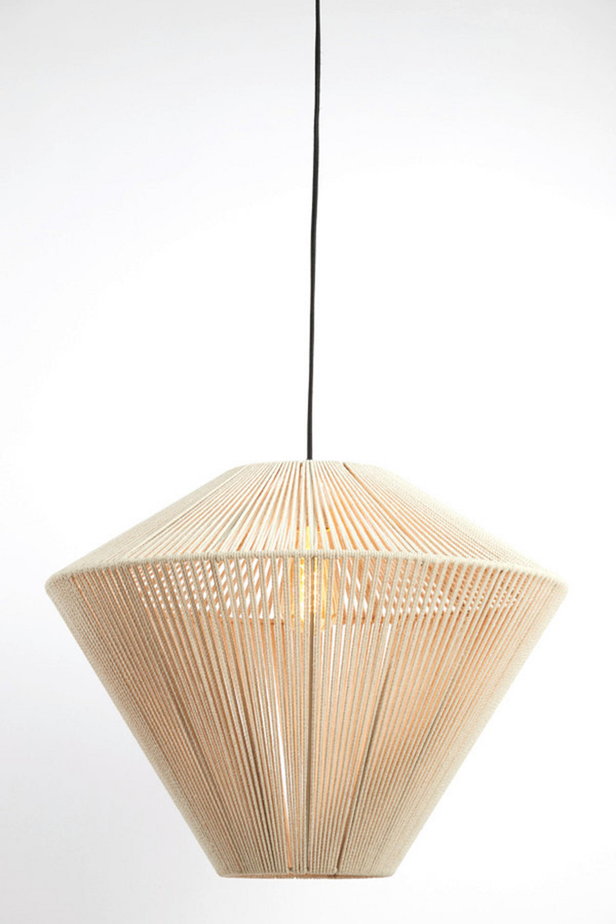 HÄNGELEUCHTE Felida 53/37 cm   - Creme, Basics, Textil/Metall (53/37cm) - Light & Living