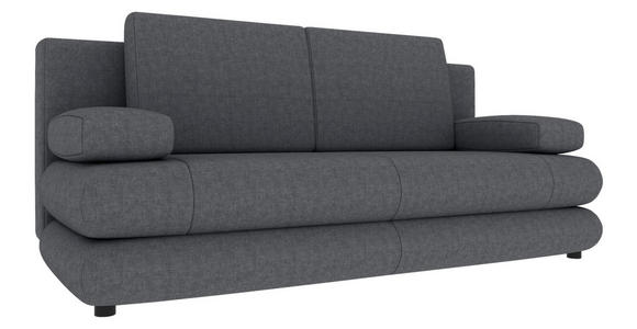SCHLAFSOFA  in Mikrofaser Dunkelgrau  - Dunkelgrau/Schwarz, KONVENTIONELL, Kunststoff/Textil (212/93/90cm) - Carryhome