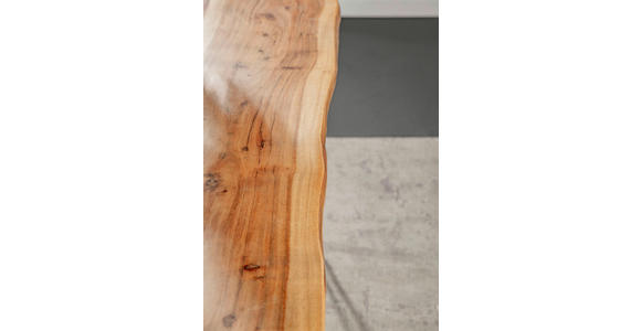 ESSTISCH in Holz, Metall 140/90/76 cm  - Schwarz/Akaziefarben, Design, Holz/Metall (140/90/76cm) - Landscape