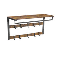 GARDEROBENPANEEL  in  - Schwarz/Braun, Trend, Holzwerkstoff/Metall (80/30/42cm) - MID.YOU