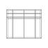 SCHWEBETÜRENSCHRANK in Schwarz - Chromfarben/Schwarz, KONVENTIONELL, Glas/Holzwerkstoff (280/223/68cm) - Novel SCHWEBETÜRENSCHRANK in Schwarz - Chromfarben/Schwarz, KONVENTIONELL, Glas/Holzwerkstoff (280/223/68cm) - Novel