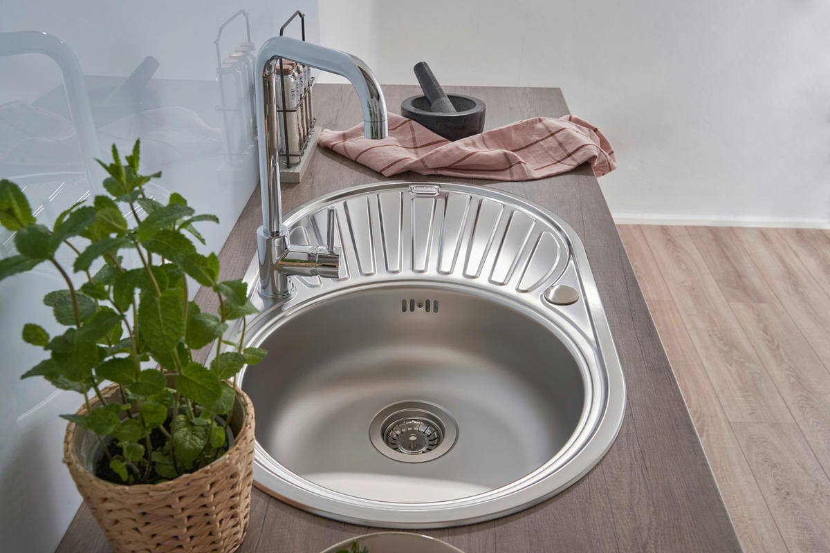 SPÜLE 1720CANSAS77X48  - Edelstahlfarben, Trend, Metall (77/20/48cm) - Respekta