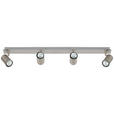 DECKENLEUCHTE    85/15/10,5 cm  - Nickelfarben, Trend, Metall (85/15/10,5cm) - Novel