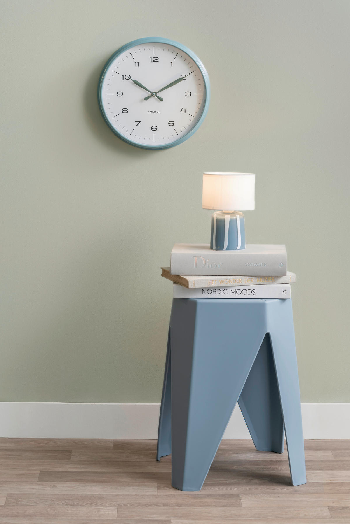 STAPELHOCKER in Kunststoff Hellblau  - Hellblau, Basics, Kunststoff (29cm) - Leitmotiv