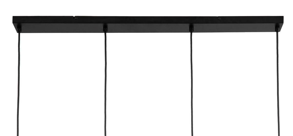 HÄNGELEUCHTE 98/15/140 cm  - Schwarzchrom, Trend, Glas/Metall (98/15/140cm) - Novel