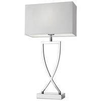 TISCHLEUCHTE - Chromfarben/Weiß, Design, Textil/Metall (27/52/12cm) - Villeroy & Boch