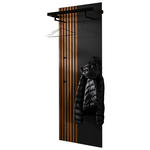 GARDEROBENPANEEL  in 63/180/30 cm  - Anthrazit/Nussbaumfarben, Design, Holz/Holzwerkstoff (63/180/30cm) - Moderano