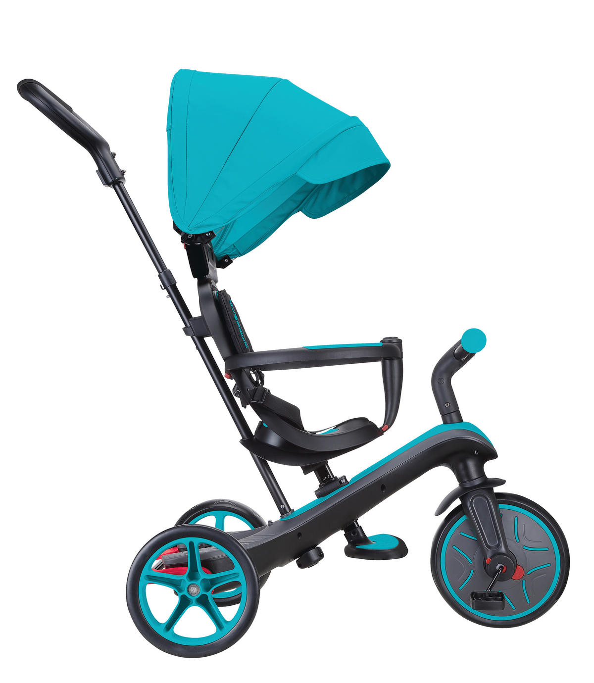 DREIRAD EXPLORER TRIKE 4in1  - Türkis, Basics, Kunststoff (95/47/97.5cm) - GLOBBER