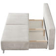 SCHLAFSOFA Spicy in Cord Beige  - Beige, MODERN, Textil/Metall (193/85/88cm) - Novel