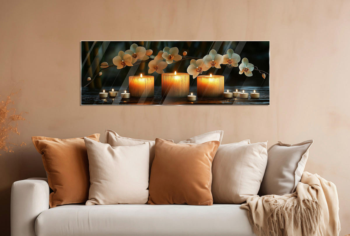 GLASBILD Zen  - Multicolor, Basics, Glas (33/98/1,40cm) - Euroart