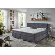 BOXSPRINGBETT 240/200 cm  in Grau  - Chromfarben/Grau, KONVENTIONELL, Holz/Holzwerkstoff (240/200cm) - Carryhome