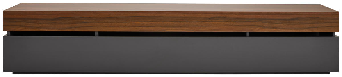 NÍZKÁ KOMODA, šedá, barvy vlašských ořechů, 200/38/40 cm - šedá/barvy vlašských ořechů, Lifestyle, kompozitní dřevo (200/38/40cm) - MID.YOU