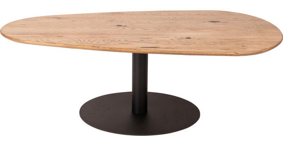 COUCHTISCH in Holz 120/70/40 cm - Eichefarben/Schwarz, Design, Holz/Metall (120/70/40cm) - Novel