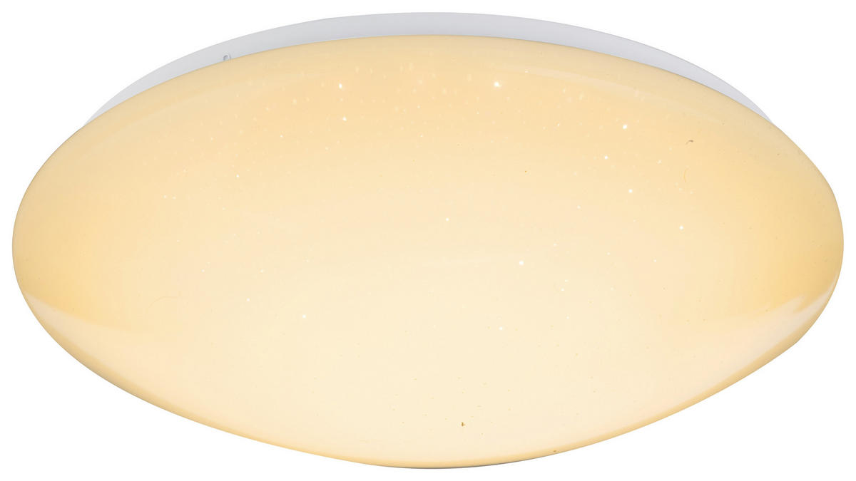 LED-DECKENLEUCHTE - Opal/Weiß, Basics, Kunststoff/Metall (39/11cm) - Globo