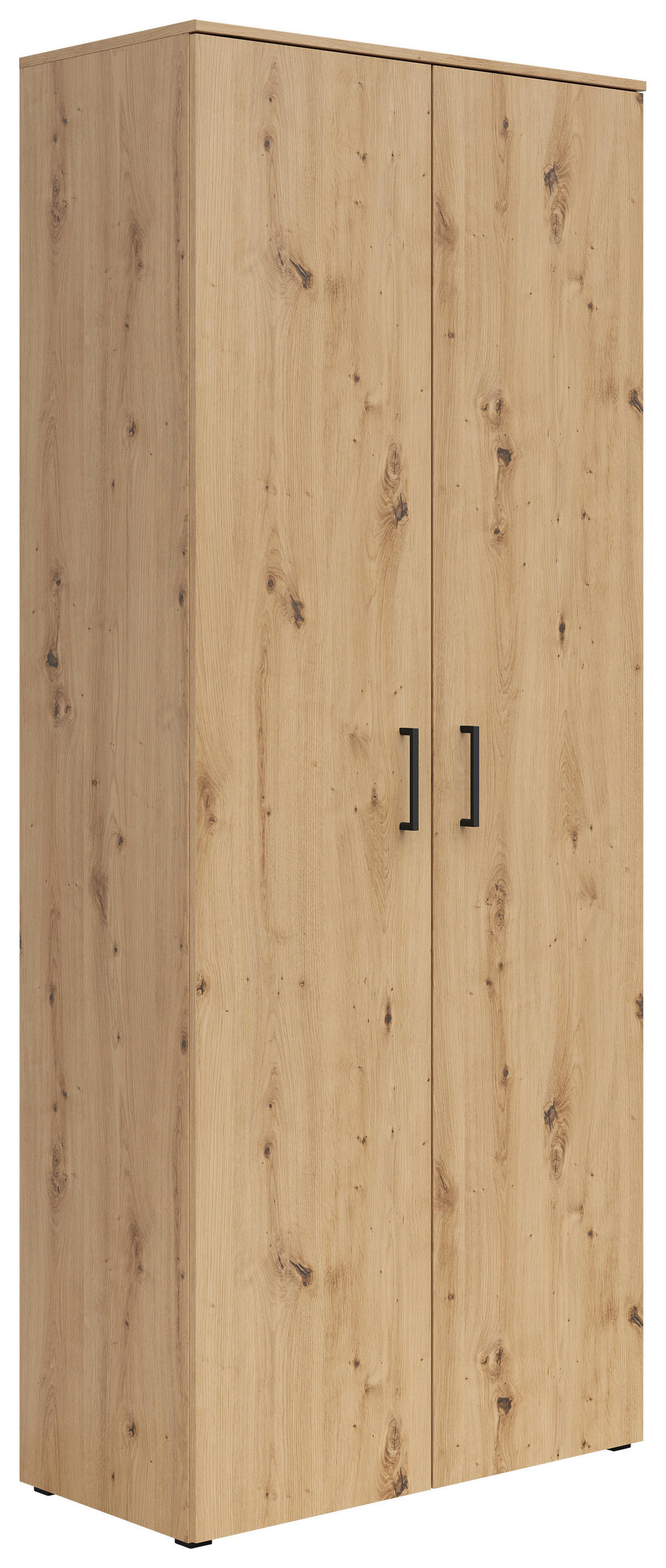 MEHRZWECKSCHRANK 80/195/40 cm  - Anthrazit/Schwarz, Modern, Holzwerkstoff/Kunststoff (80/195/40cm)