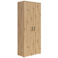 MEHRZWECKSCHRANK 80/195/40 cm  - Anthrazit/Schwarz, MODERN, Holzwerkstoff/Kunststoff (80/195/40cm) - Carryhome