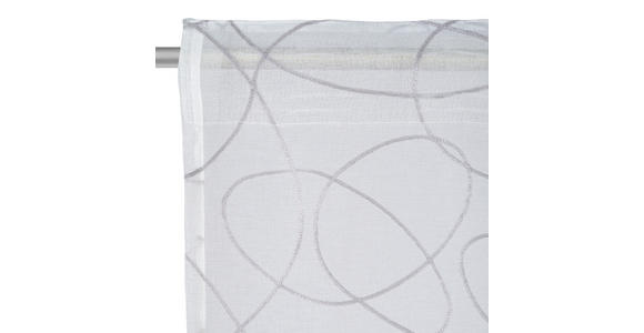 FERTIGVORHANG transparent  - Weiß/Grau, Design, Textil (135/245cm) - Esposa