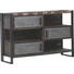 KOMMODE Mangoholz massiv Braun - Braun, Design, Holz/Metall (140/90/40cm)