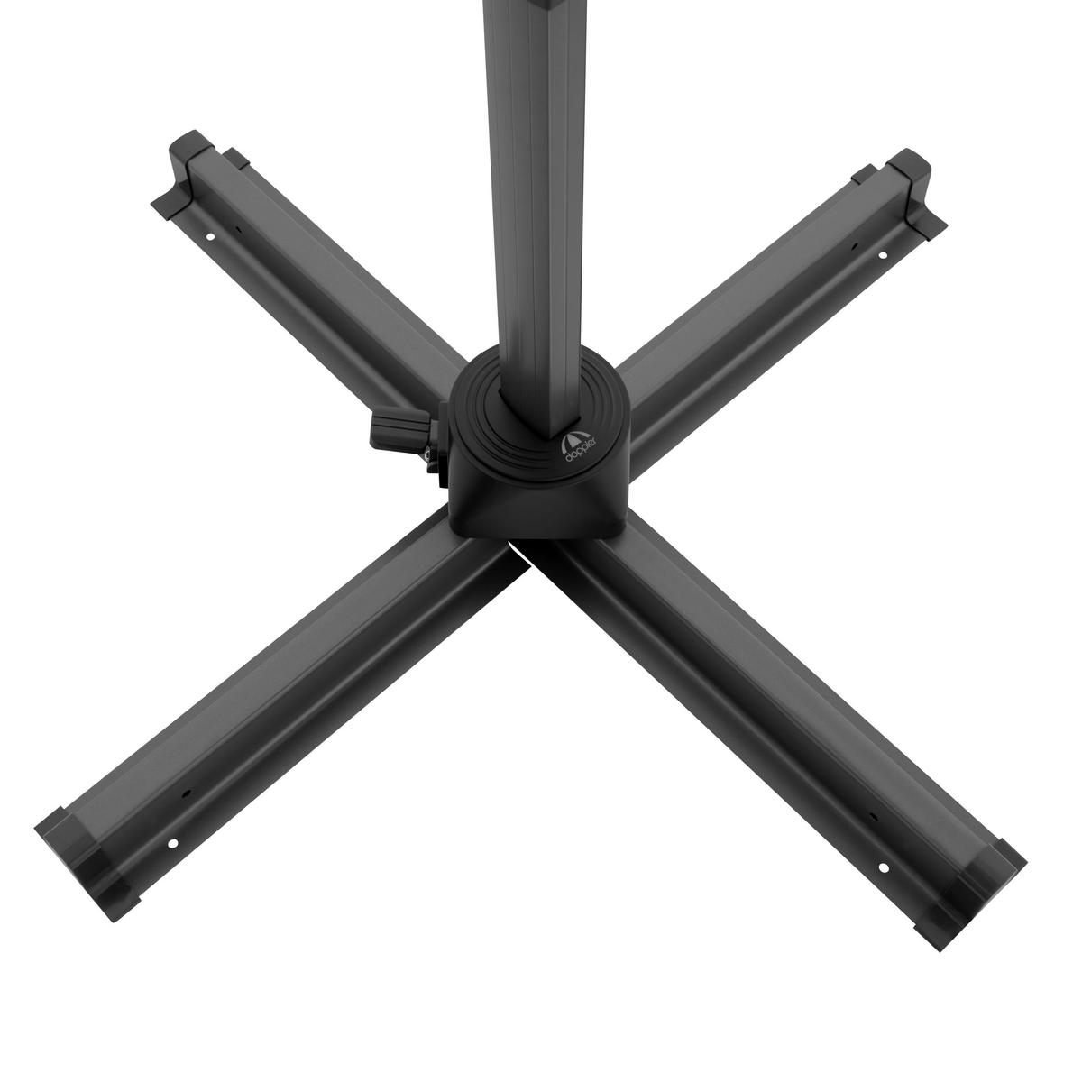 AMPELSCHIRM 310 cm Anthrazit, Sandfarben  - Sandfarben/Anthrazit, Basics, Textil/Metall (310cm) - Doppler