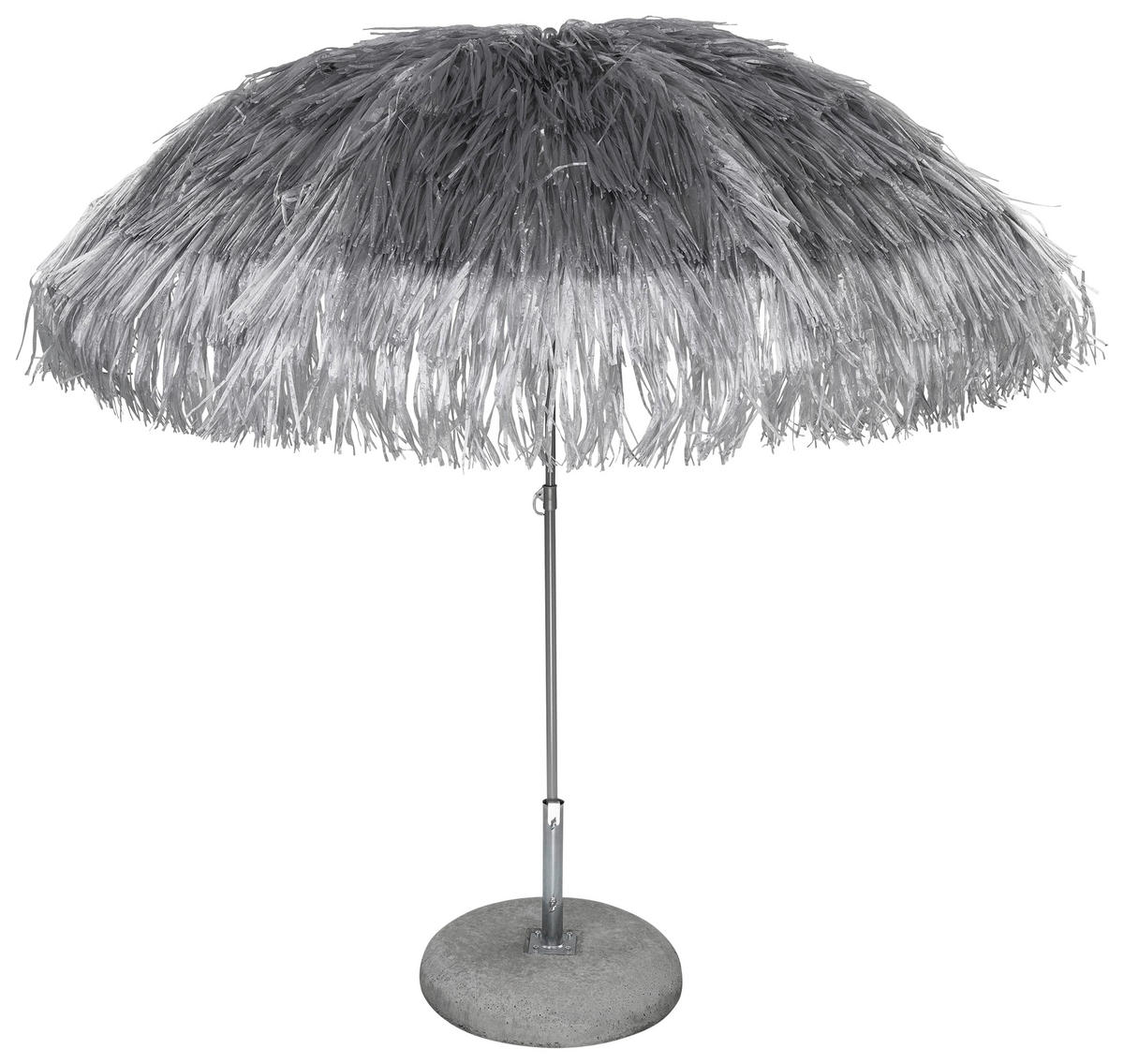 SONNENSCHIRM 200x200 cm Silberfarben  - Silberfarben/Alufarben, Design, Textil/Metall (200/200cm) - Jan Kurtz