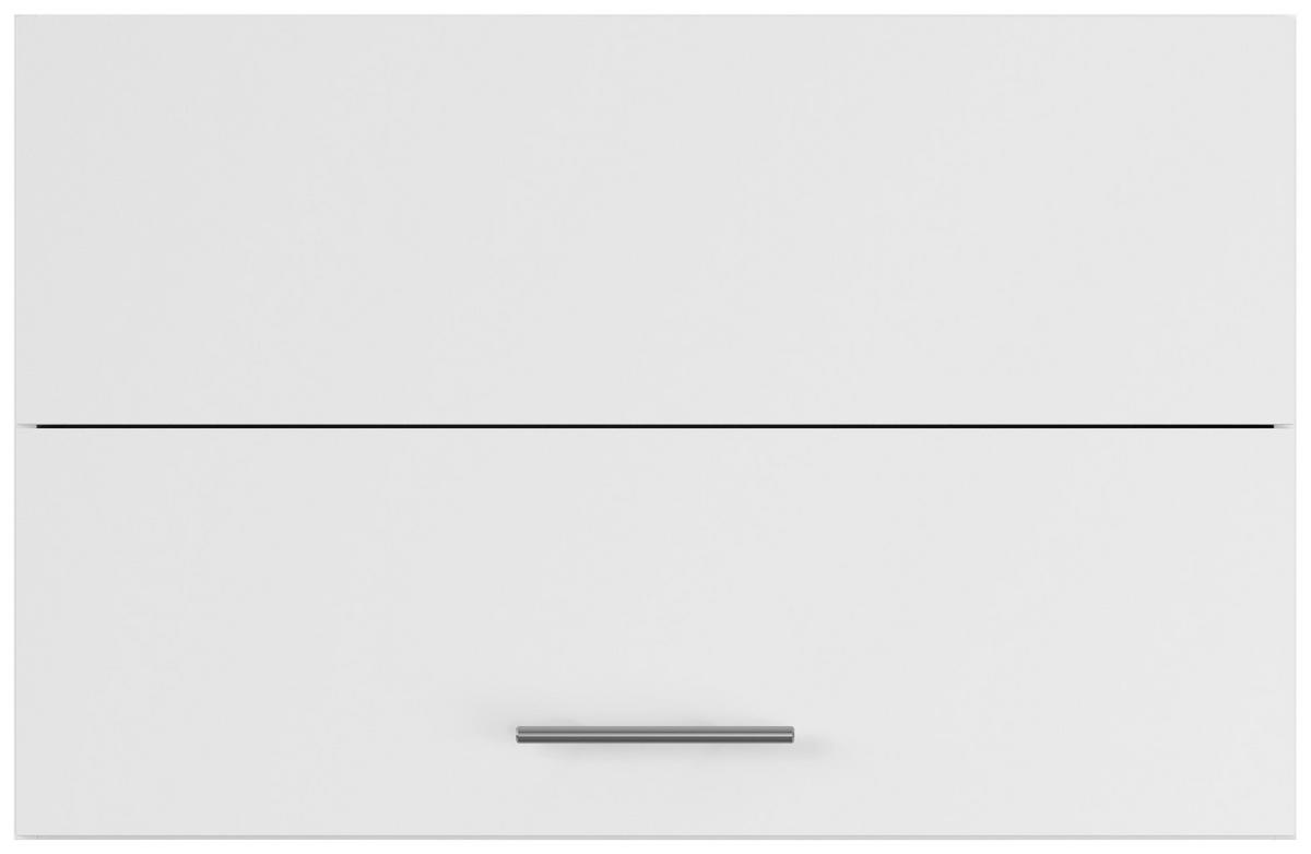 KÜCHENOBERSCHRANK 90/57,9/34,2 cm  in Weiß  - Edelstahlfarben/Weiß, Basics, Holzwerkstoff/Metall (90/57,9/34,2cm) - Impuls