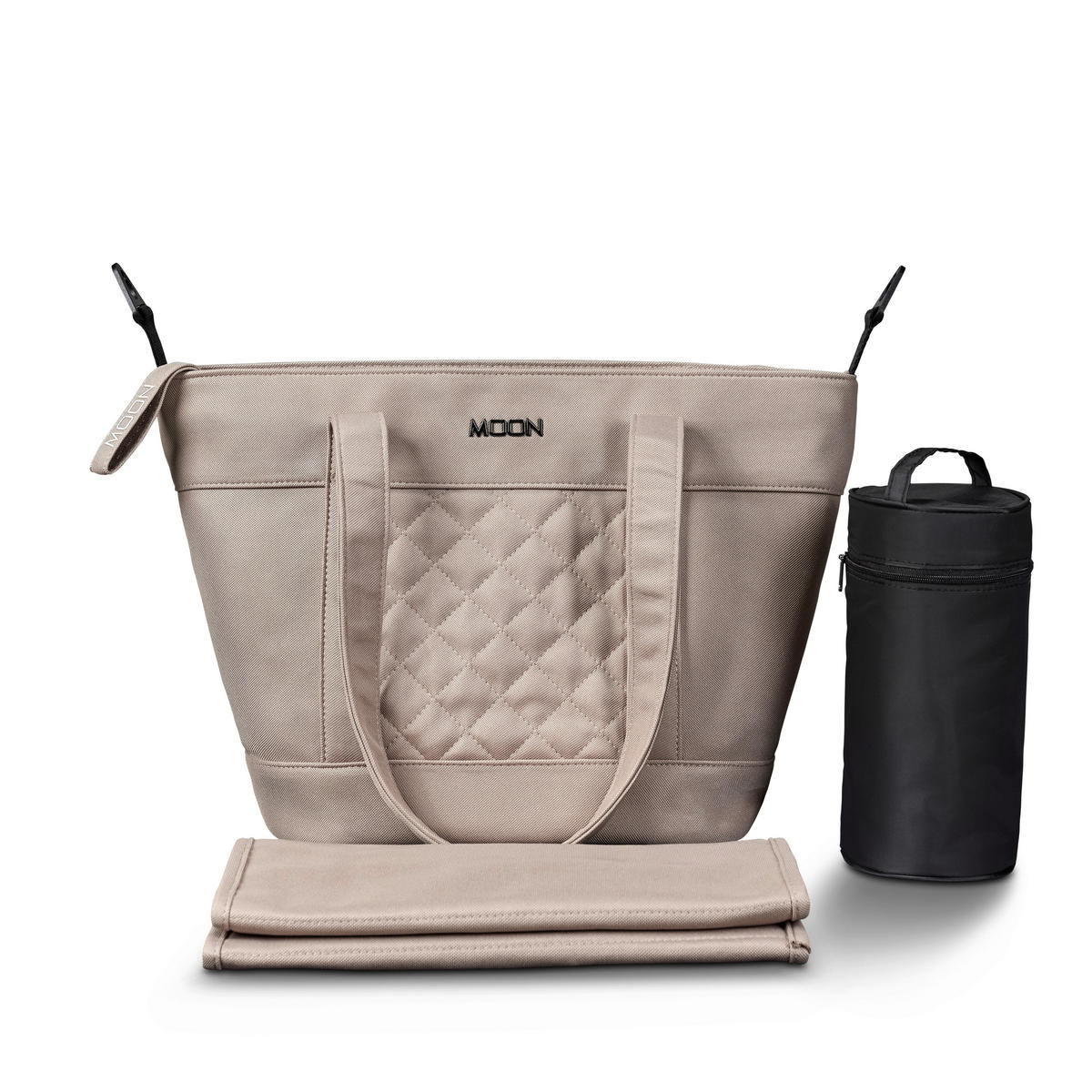 TORBA ZA PREVIJANJE  V-Shape Bag   - boje pijeska, Basics, tekstil (41/16/28cm) - Moon
