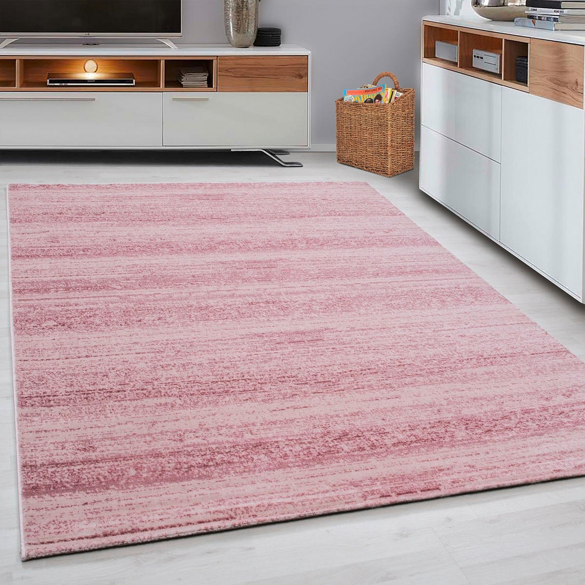 WEBTEPPICH 160/230 cm Plus 8000 Pink  - Pink, Design, Textil (160/230cm)