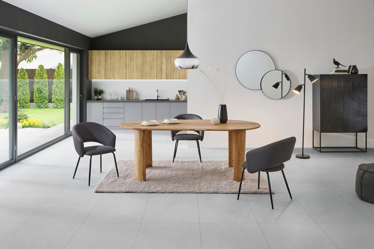 Masă din lemn, 208/100/76 cm,   - culoare natur, Modern, lemn (208/100/76cm) - MID.YOU