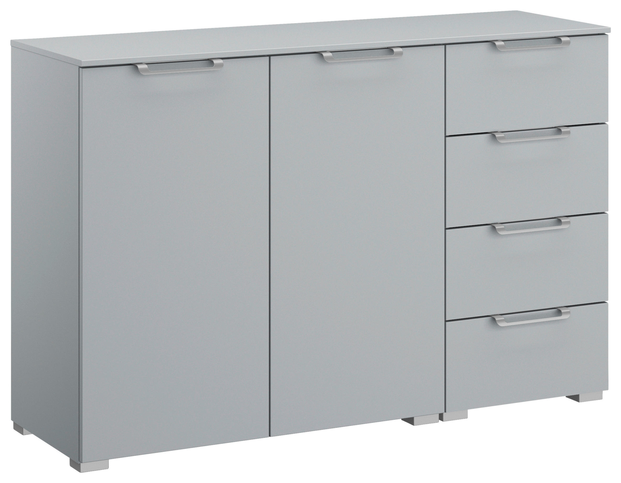 SIDEBOARD 120/81/42 cm Hellgrau  - Silberfarben/Hellgrau, Design, Holzwerkstoff/Kunststoff (120/81/42cm) - Novel