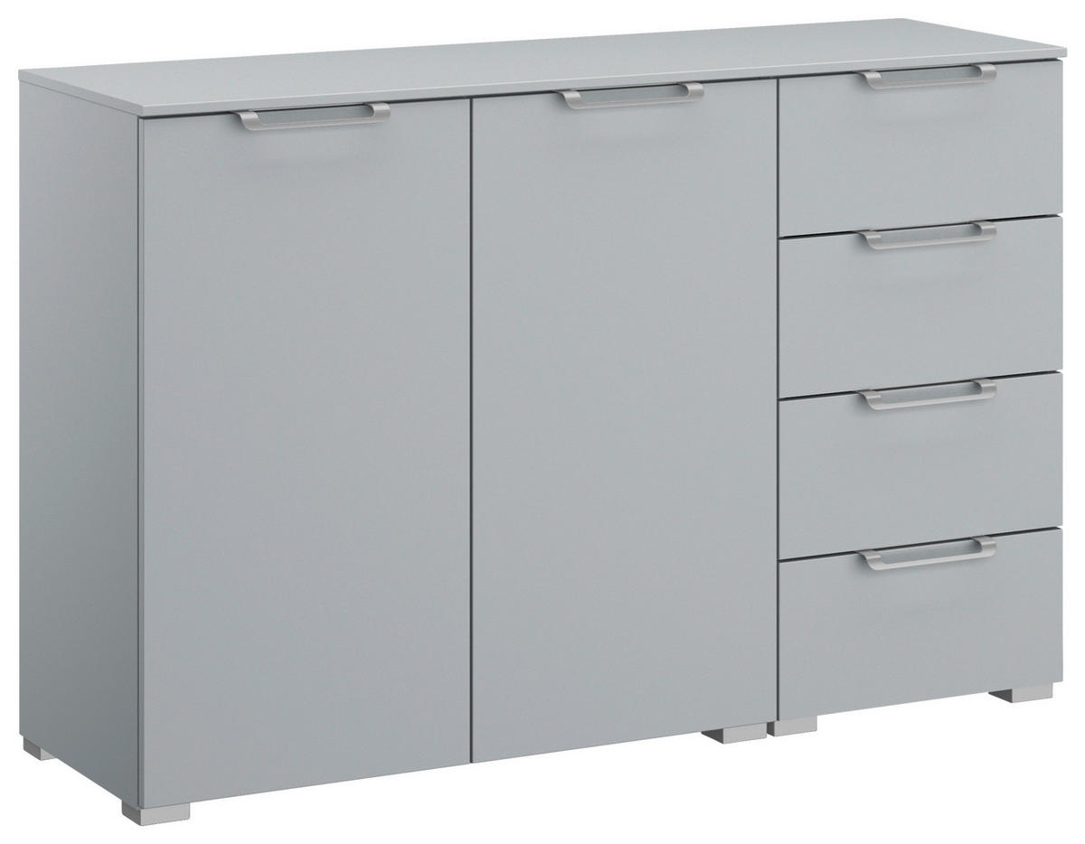 SIDEBOARD  in 120/81/42 cm  - Silberfarben/Hellgrau, Design, Holzwerkstoff/Kunststoff (120/81/42cm) - Novel