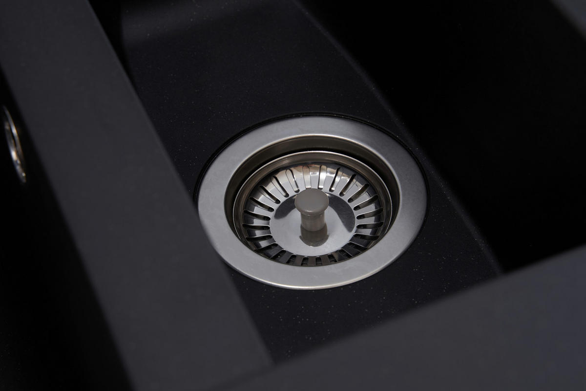 SPÜLE 1712DENVER100X50S  - Schwarz, Trend, Glas/Kunststoff (100/20/50cm) - Respekta