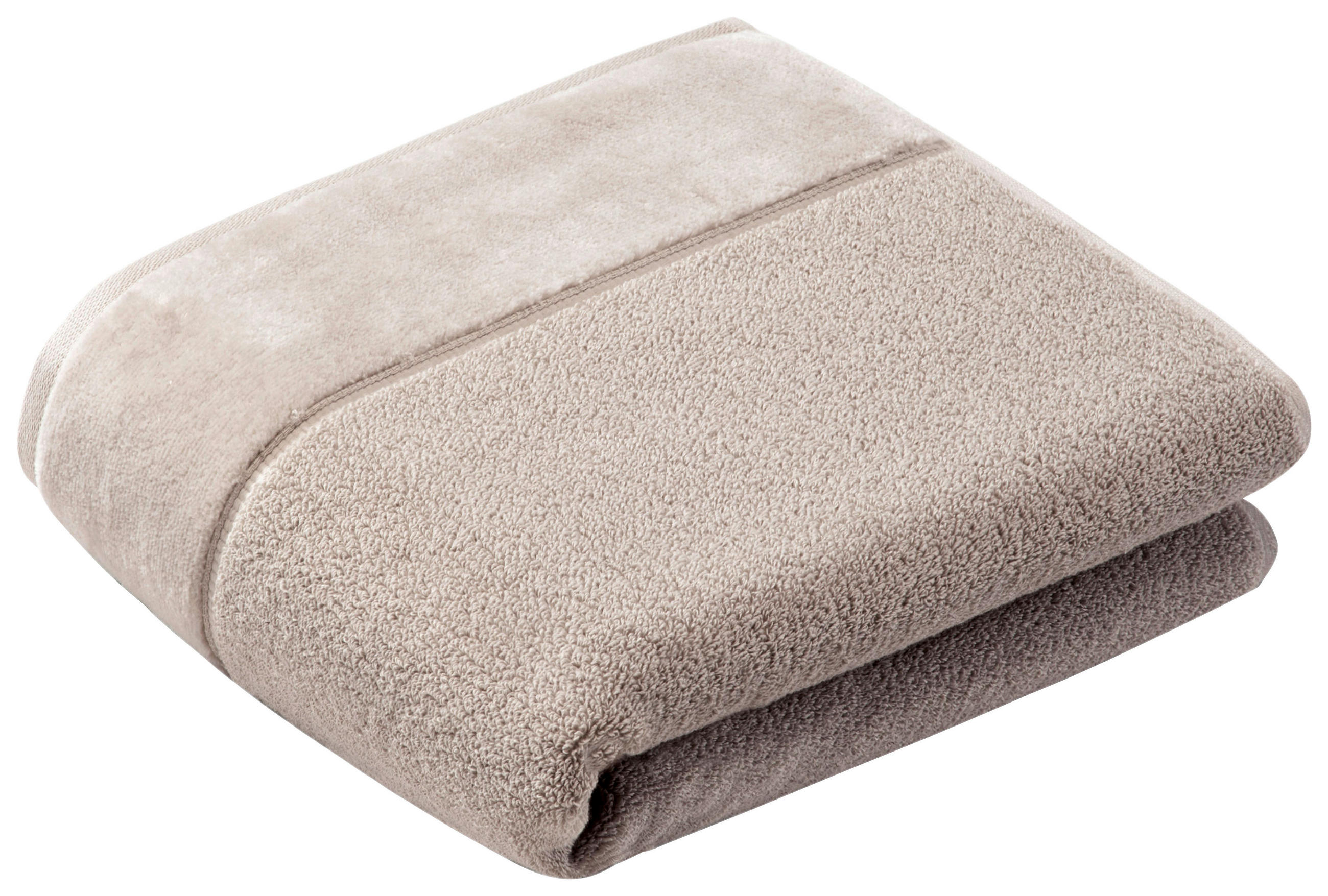 DUSCHTUCH 67/140 cm Pure  - Grau, Basics, Textil (67/140cm) - Vossen