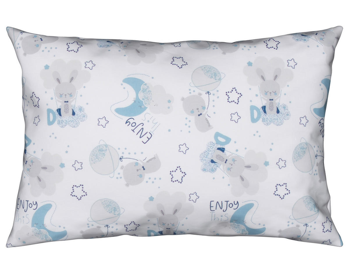 POSTELJINA ZA BEBE  100/135 cm    TIMMY BLUE  - siva/plava, Basics, tekstil (100/135cm) - Avelia
