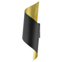 APLICĂ DE PERETE - auriu/negru, Design, metal (16/63cm)