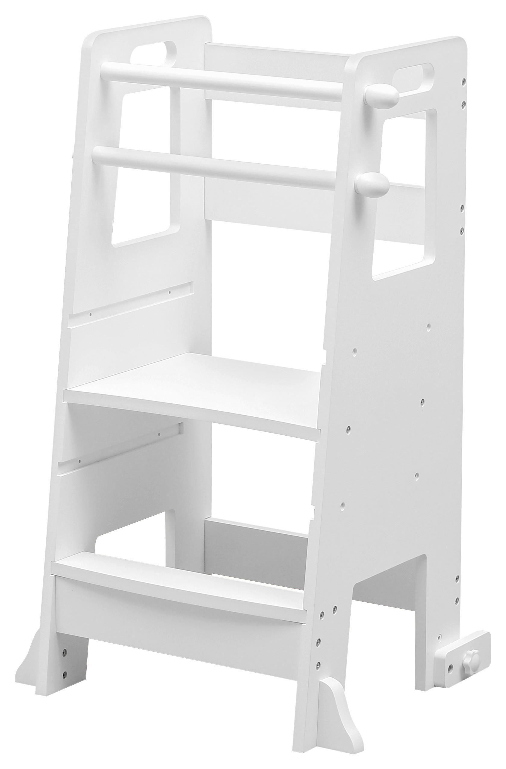 POMOĆNI STOLAC ZA DJECU   - bijela, Basics, drvni materijal (56/47/91cm) - Jimmylee