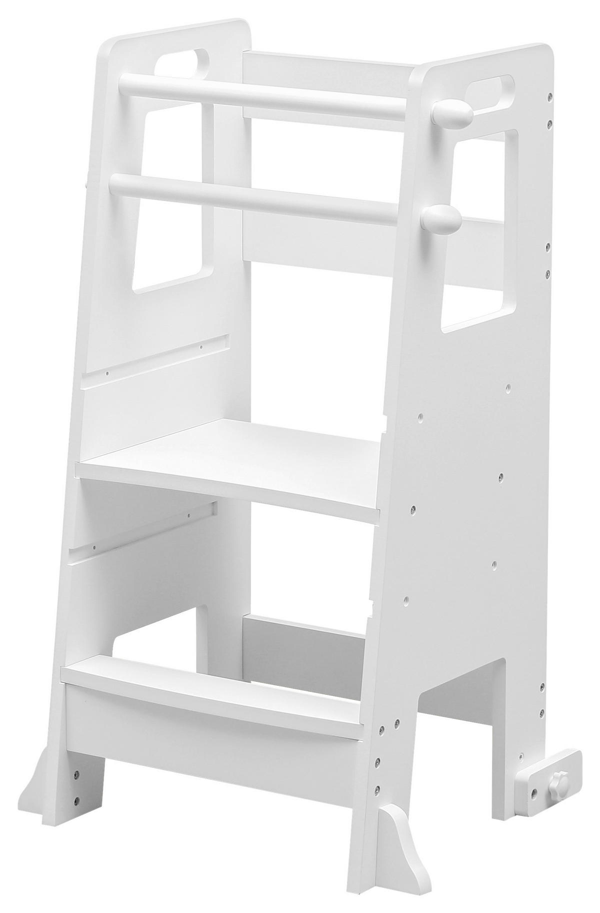 LERNTURM  - Weiß, Basics, Holzwerkstoff (56/47/91cm) - Jimmylee